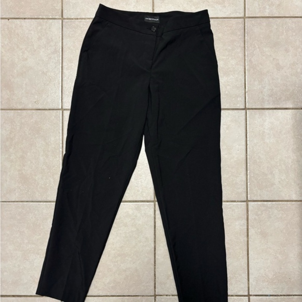 Emporio Armani Elegant Black Dress Pants